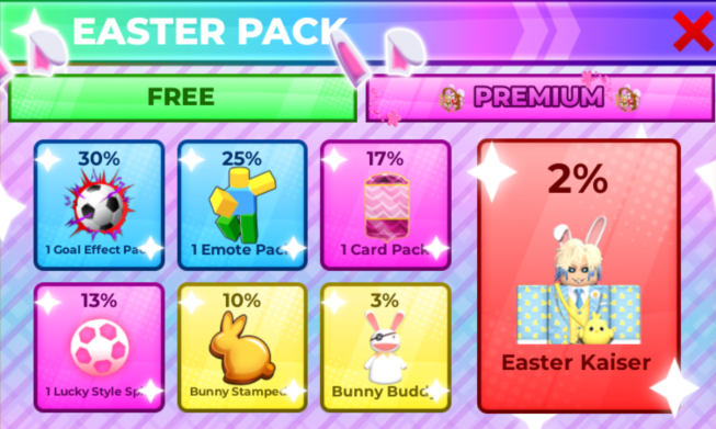 Blue Lock: Rivals Items 10 Easter Pack
