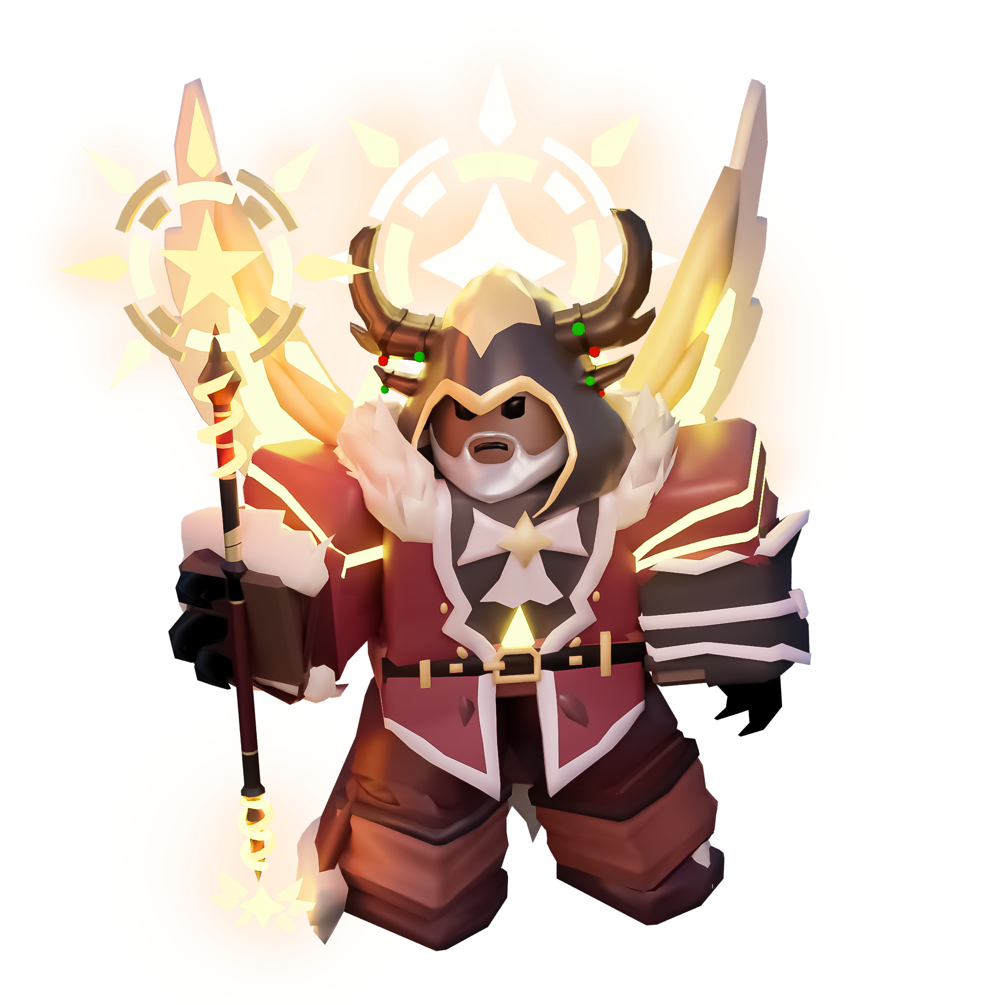 BedWars Christmas Spirit Warlock（Eldric Skin）