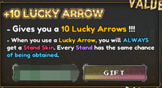 Bizarre Lineage Shop +10 Lucky Arrow