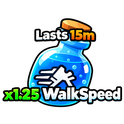 Break and Steal an Egg Shop ×1.25 Walkspeed Potions(Lasts 15m)