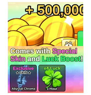 Fish It Shop +500000 Coins (come with special skin+luck boost)