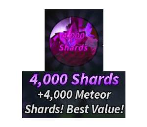 Prospecting Shop 4000 Shards