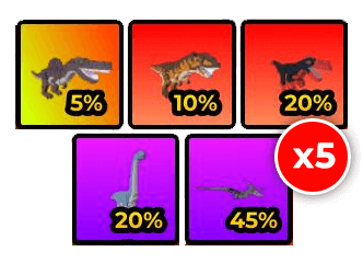 Raise Animals Shop Dinosaur Pets Bundles * 5