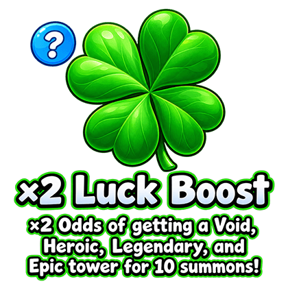 Retro Tower Defense Shop ×2 Luck Boost