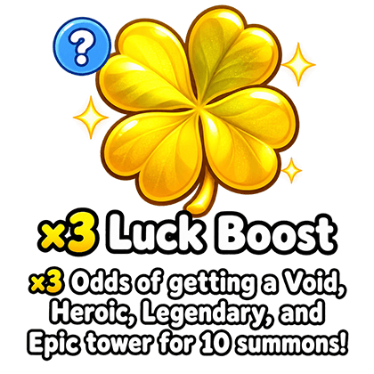 Retro Tower Defense Shop ×3 Luck Boost