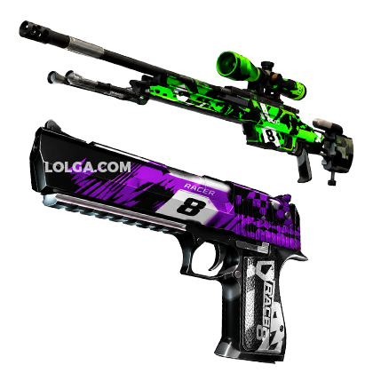 BloxStrike Shop Desert Eagle丨Racer8+SSG 08丨Racer8(Random Color)