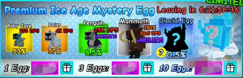 Capybaras VS Plants Shop Premium Ice Age Mystery Egg×10