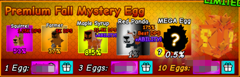 Capybaras VS Plants Shop Premium Fall Mystery Egg×3