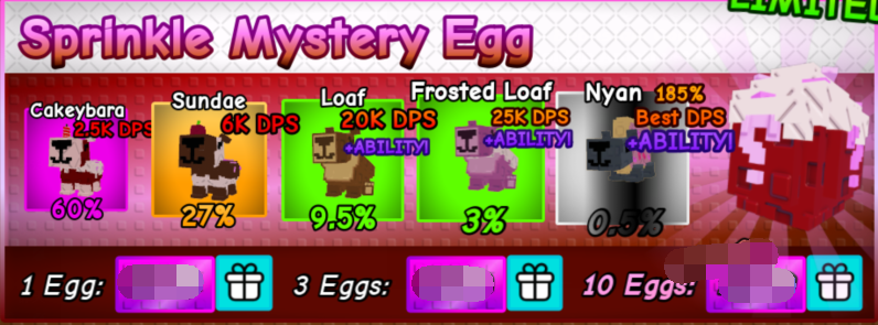 Capybaras VS Plants Shop Sprinkle Mystery Egg×3