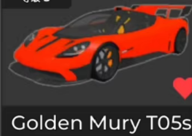Car Dealership Tycoon Items Golden Mury T05s
