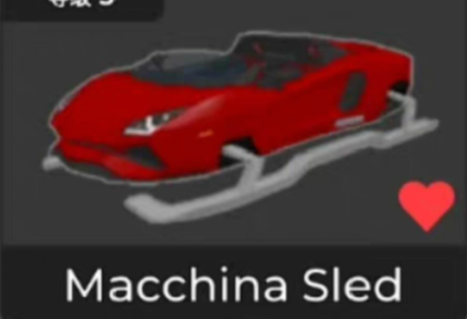 Car Dealership Tycoon Items Macchina Sled