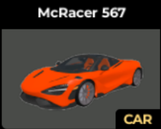 Car Dealership Tycoon Items McRacer 567