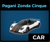 Car Dealership Tycoon Items Pagani Zonda Cinque