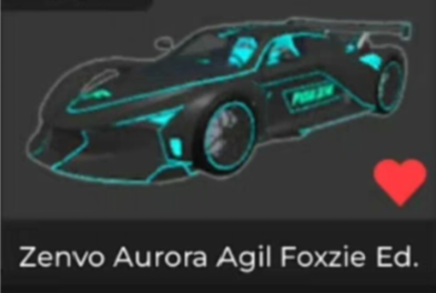 Car Dealership Tycoon Items Zenvo Aurora Agil Foxzie Ed.