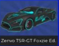 Car Dealership Tycoon Items Zenvo TSR-GT Foxzie Ed.