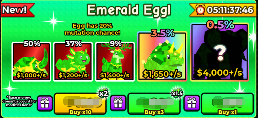 Catch And Tame Shop Emerald Egg×1