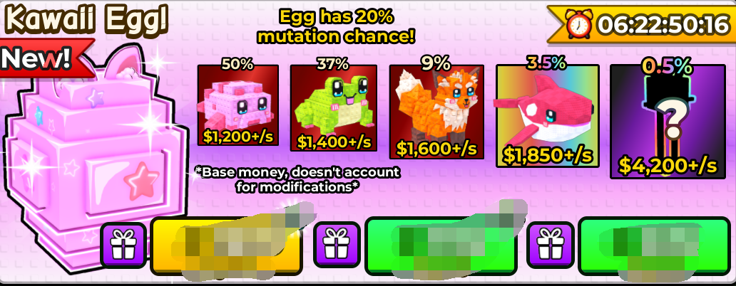 Catch And Tame Shop Kawaii Egg*3