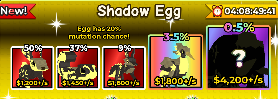 Catch And Tame Shop Shadow Egg x3