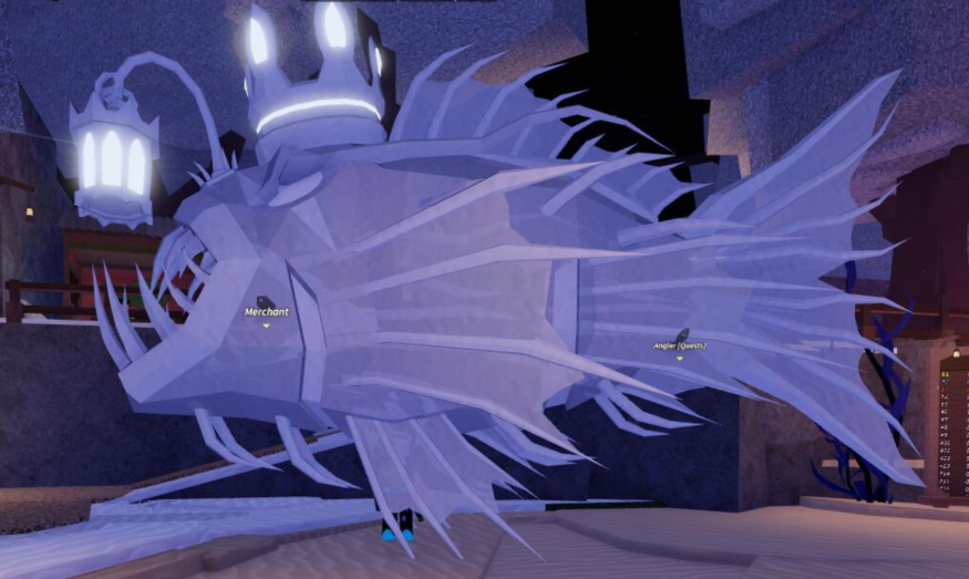 Fisch Albino Crowned Anglerfish