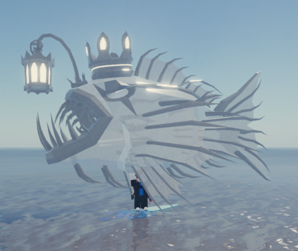 Fisch Shiny Albino Crowned Anglerfish