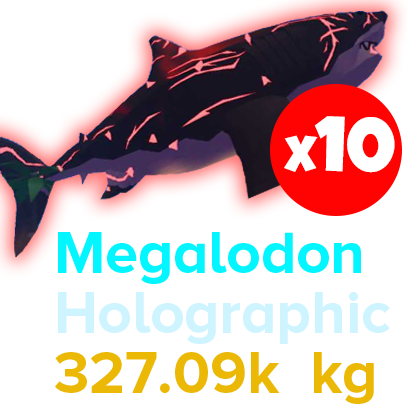 Fish It Shop x10 Megalodon(can sell it for 1.3M coins each)