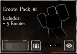Forsaken Items Emote Pack #1