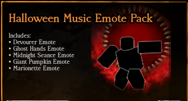 Forsaken Items Halloween Music Emote Pack