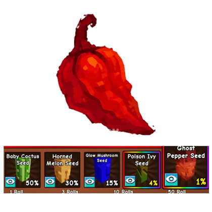 Grow a Garden 2 Shop Ghost Pepper Pack×1 Roll