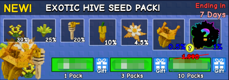 Grow a Garden Items Exotic Hive Seed Pack