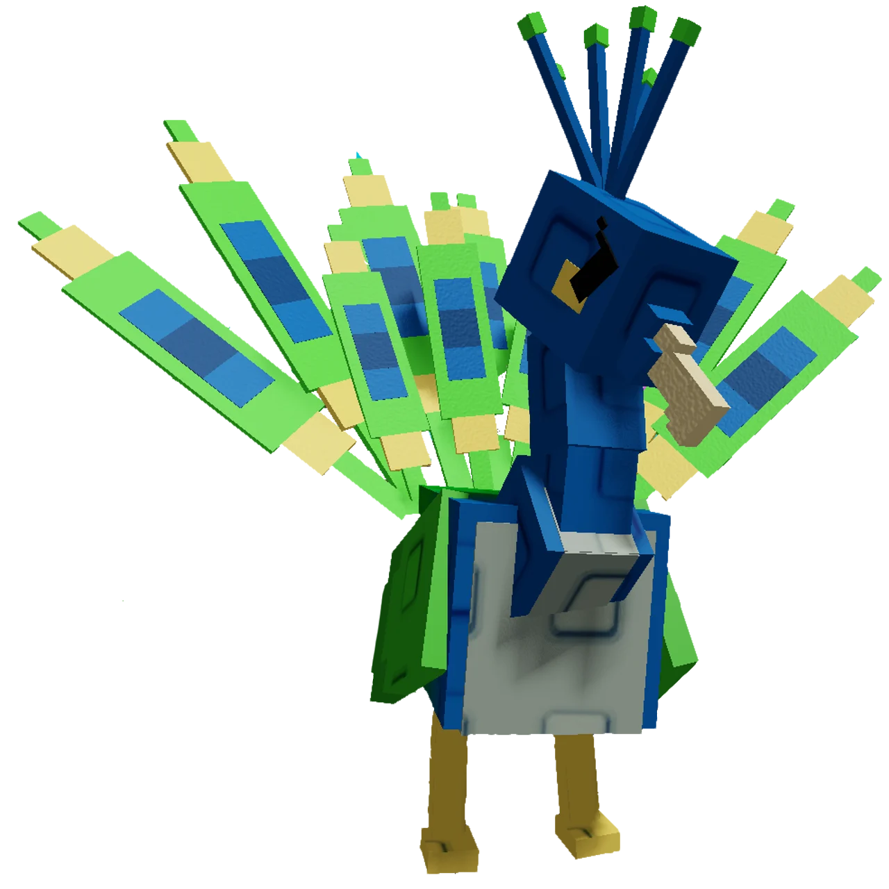 Grow a Garden Items GiantGolem Peacock (HUGE) (100-120KG Age 100)