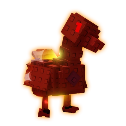 Grow a Garden Items Nightmare Golden Goose (HUGE) (60-62KG Age 100)