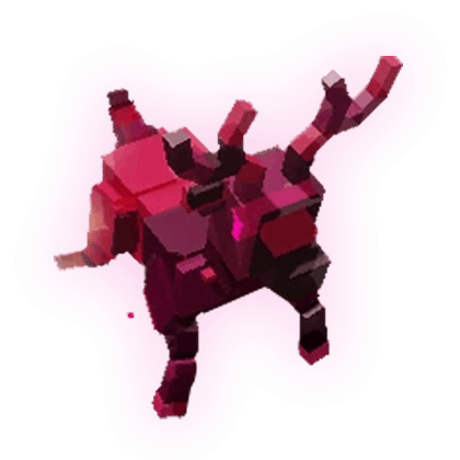 Grow a Garden Items Nightmare Red-Nosed Reindeer (HUGE) (38-40KG Age 100)