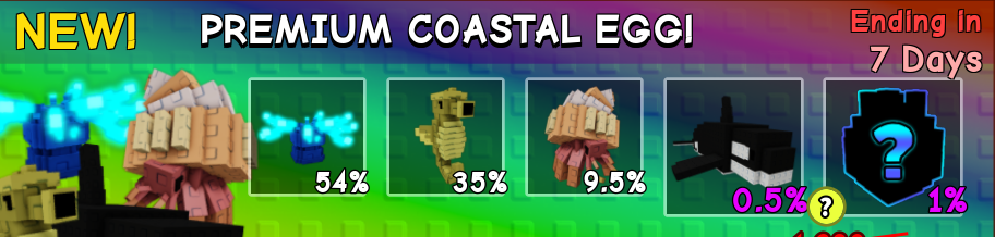 Grow a Garden Items Premium Coastal Egg