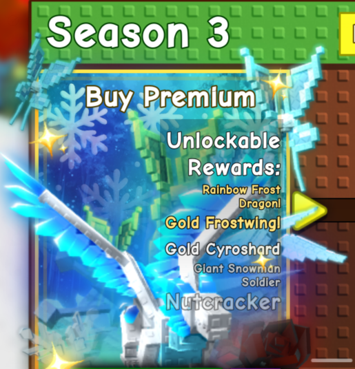 Grow a Garden Items Season 3 Premium Pass(just premium,dont have cliam )