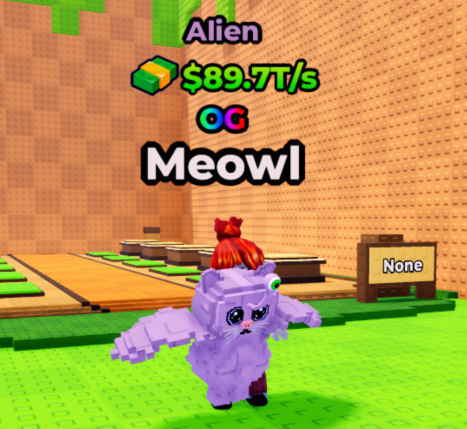 Kick a Lucky Block Shop Alien Meowl(89.7T/s)