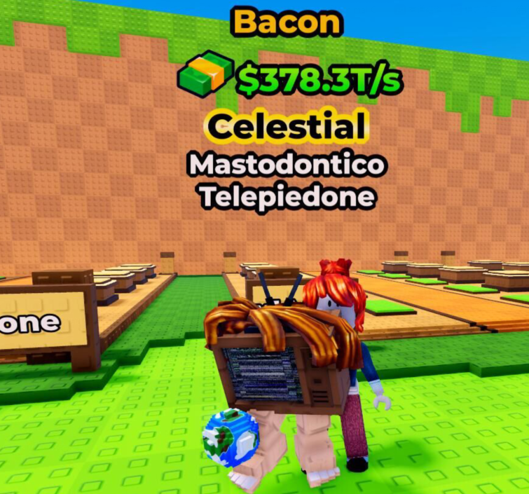 Kick a Lucky Block Shop Bacon Mastodontico Telepiedone(378.3T/s)