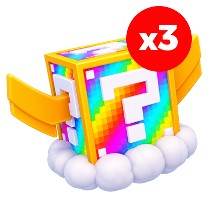 Kick a Lucky Block Shop Rainbow Lucky Block *3