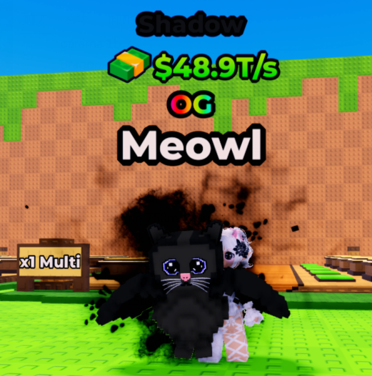 Kick a Lucky Block Shop Shadow Meowl(48.9T/s)