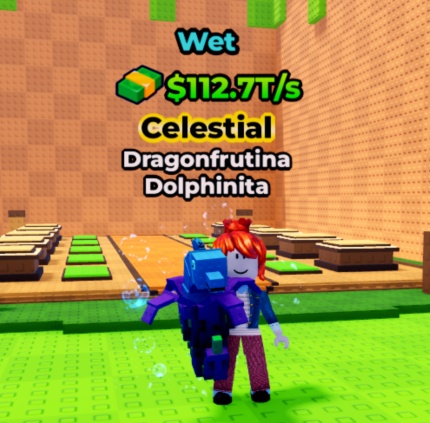 Kick a Lucky Block Shop Wet Dragonfrutina Dolphinita(112.7T/s)
