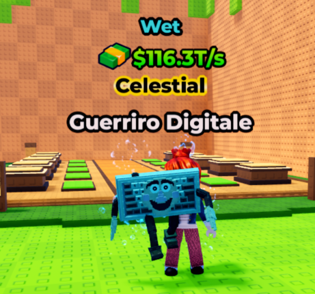 Kick a Lucky Block Shop Wet Guerriro Digitale(116.3T/s)