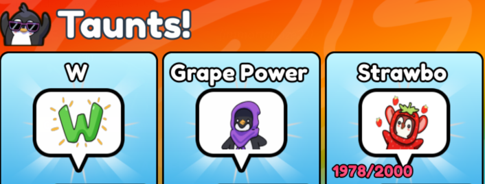 Knockout Shop All Taunts