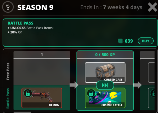 Murderers VS Sheriffs Duels Items Battle Pass-Season 9