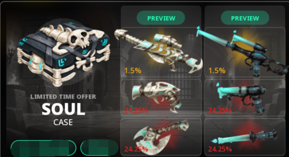 Murderers VS Sheriffs Duels Items SOUL Case ×1