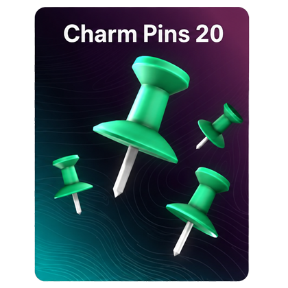 Racket Rivals Shop 20 Charm Pins