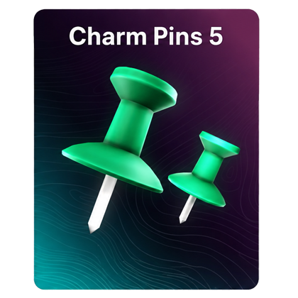 Racket Rivals Shop 5 Charm Pins