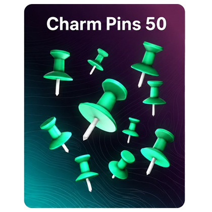 Racket Rivals Shop 50 Charm Pins