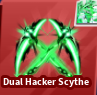 Blade Ball Dual Hacker Scythe(Finisher)