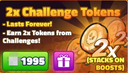 SpongeBob Tower Defense Shop 2x Challenge Tokens