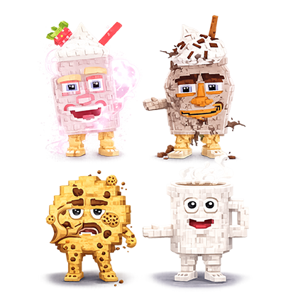 Steal a Brainrot Shop Cooki and Milki + Fragrama and Chocrama Bundle