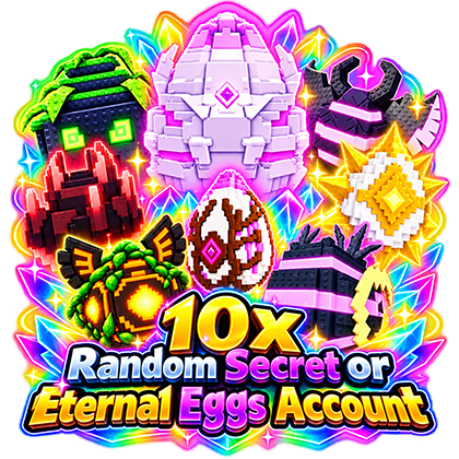 Steal An Egg Account 10x Random Secret or Eternal Eggs Account